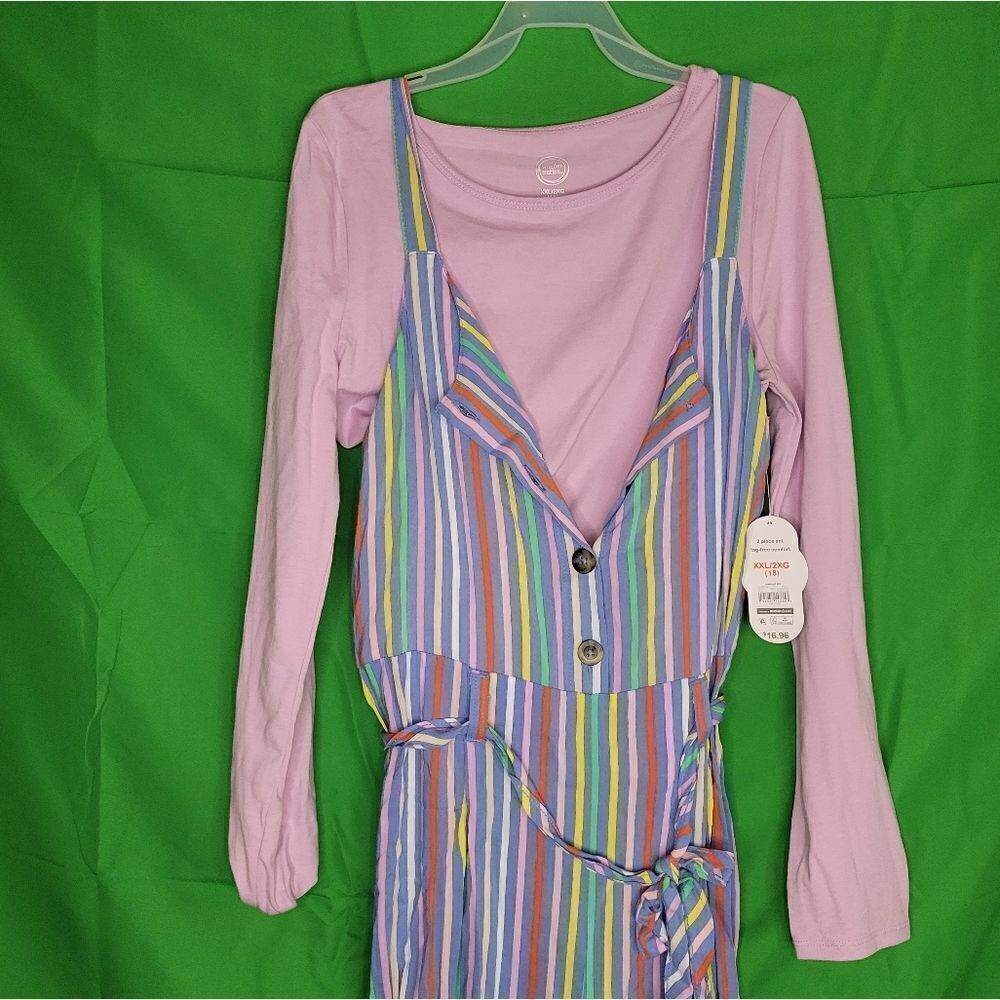 New WonderNation's two-piece jumpsuit and tee set. - Picture 7 of 8